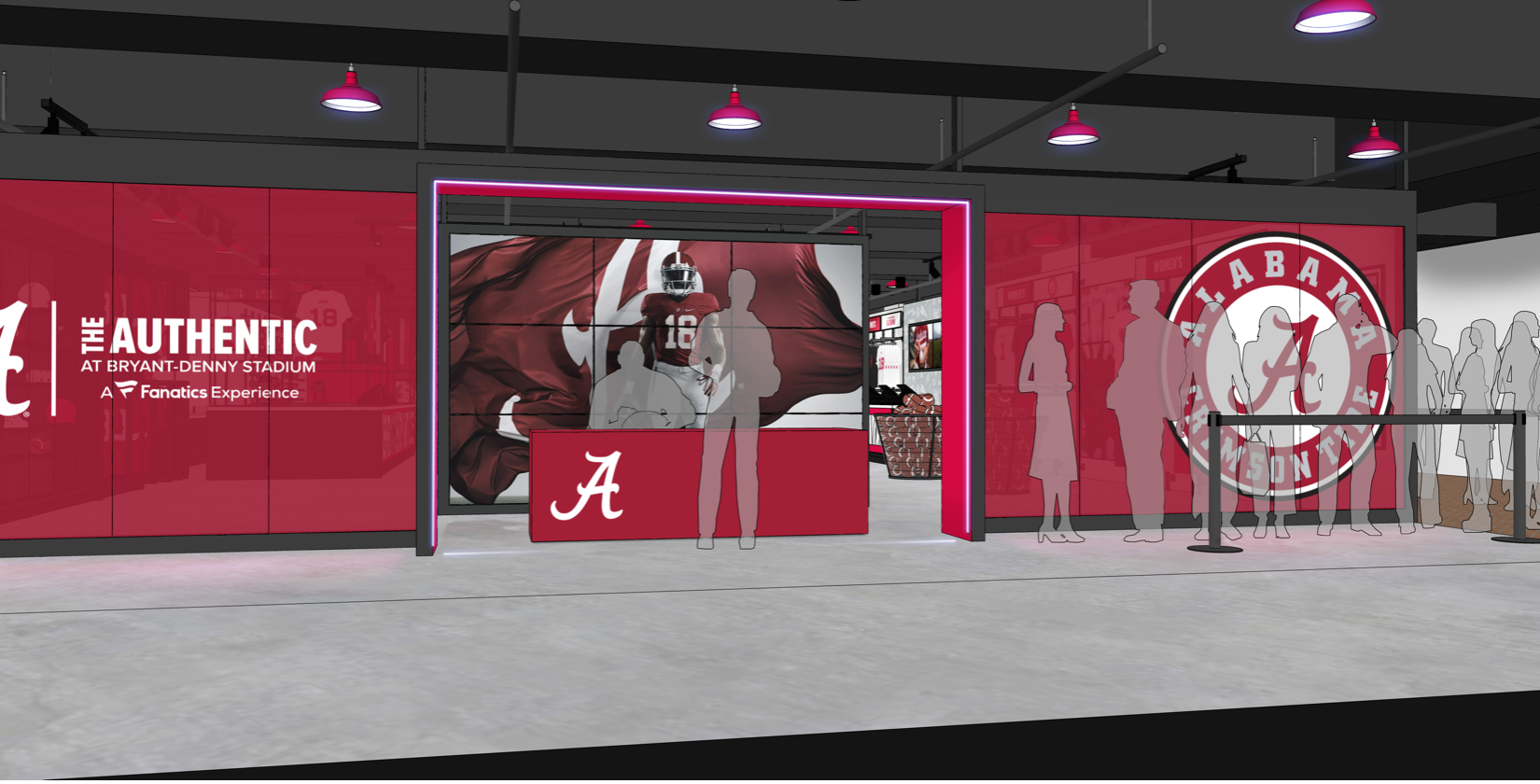 Bryant-Denny Stadium Concourse Entry into Stadium with Student-Athlete Autograph Zone.png