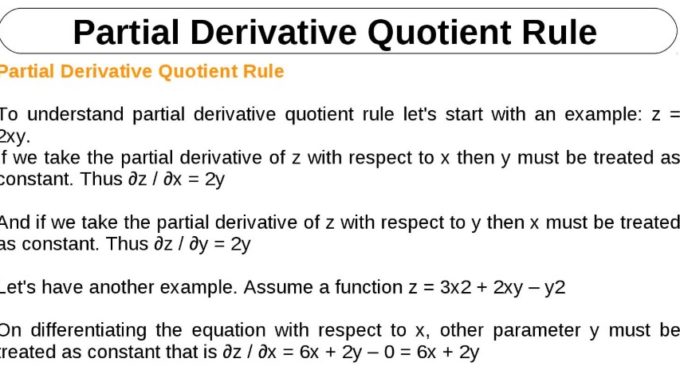 Calculus Product and Quotient Rule